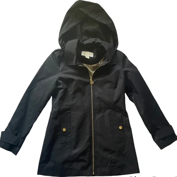 Michael Kors Hooded Raincoat Size Small